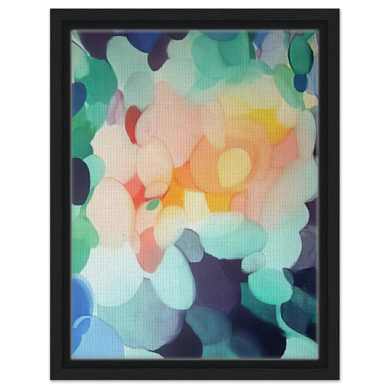 Alice Baber  Golden Center in the Ladder Framed Canvas