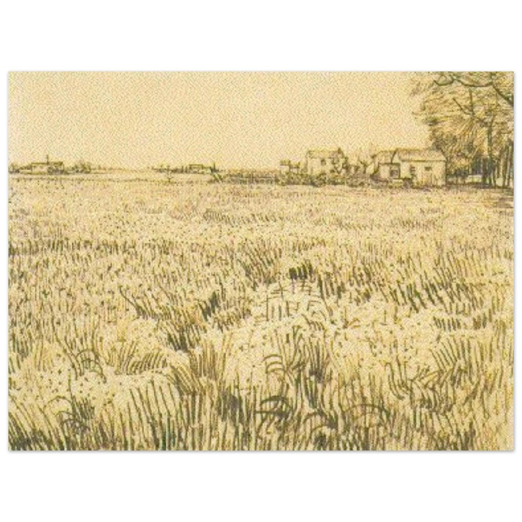 Vincent van Gogh  Meadow with Flowers Aluminum Print