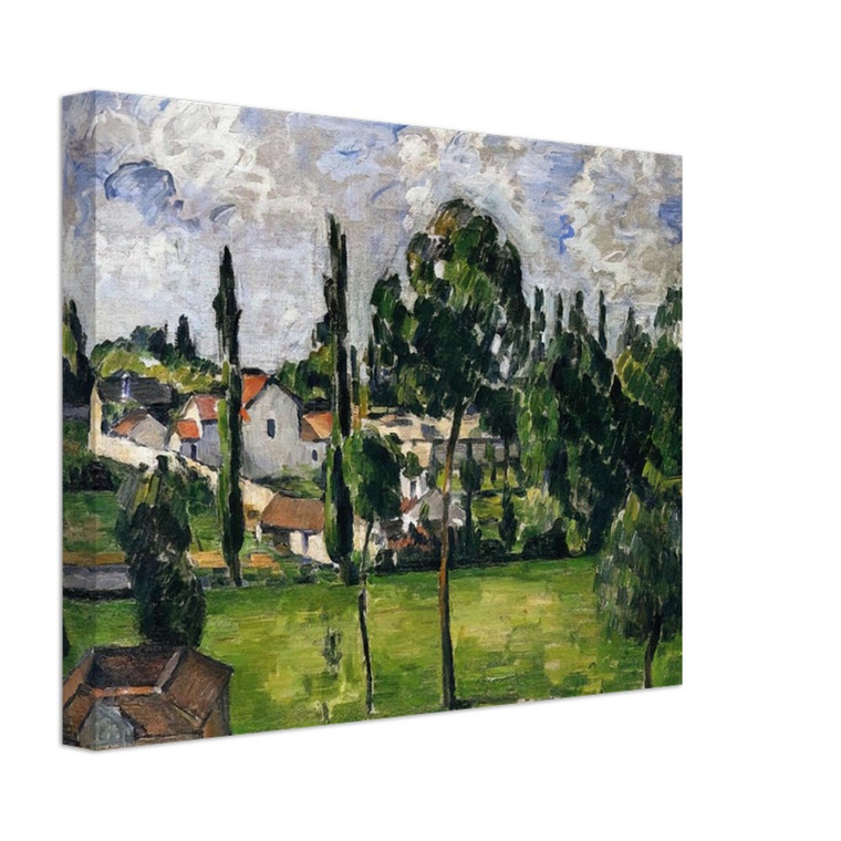 Paul Cezanne  Landscape with Waterline Canvas