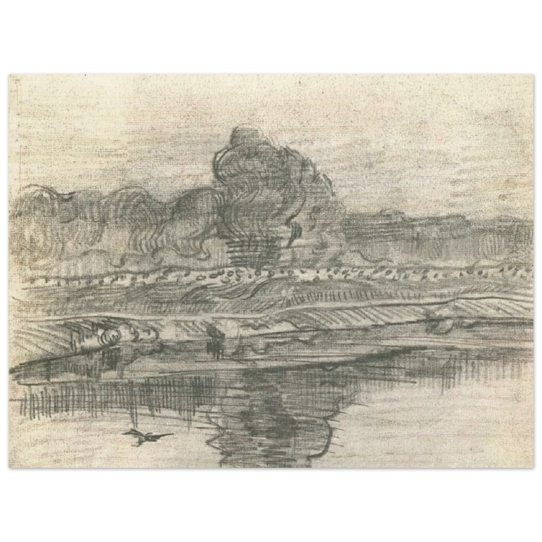 Vincent van Gogh  Landscape with the Oise Wood Print