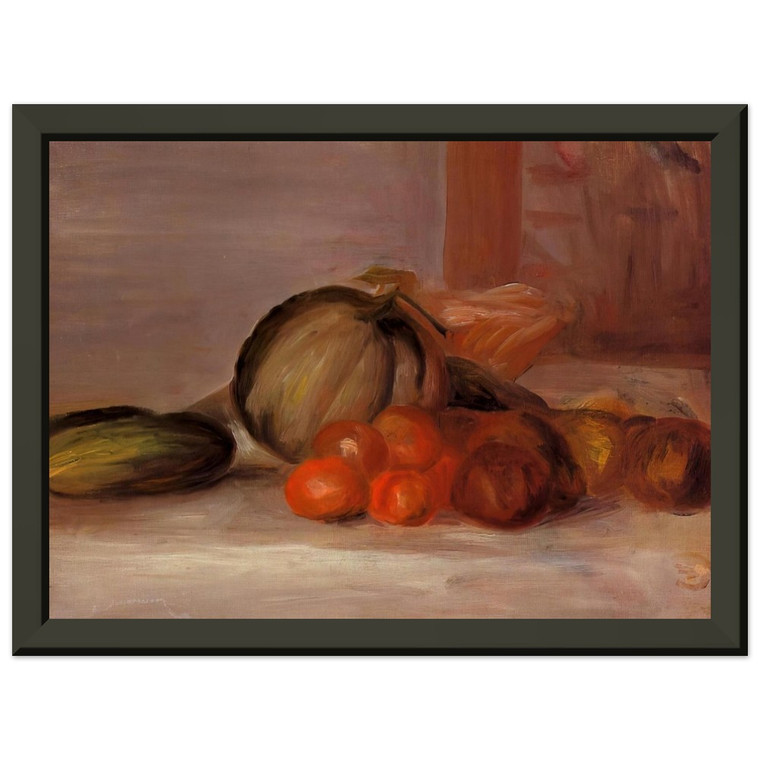 PierreAuguste Renoir Still Life with Melon N2 Metal Framed Art Print