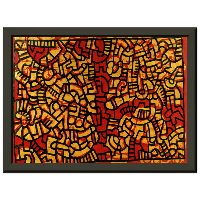 Keith Haring  UNTITLED 1979 N3 Premium Metal Framed Art Print / Poster