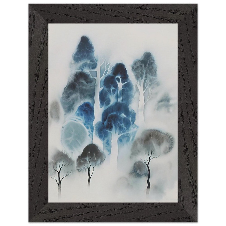 Eyvind Earle  Woodland Premium Wooden Framed Art Print / Poster