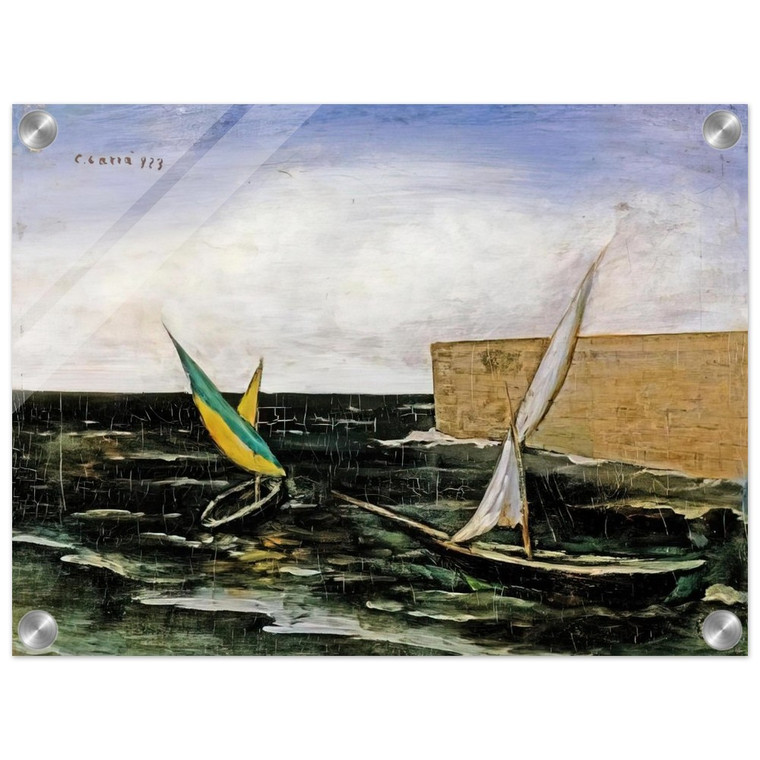 Carlo Carra  VELE NEL PORTO Acrylic Print
