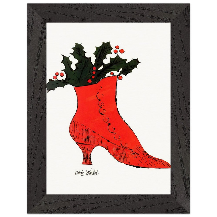 Andy Warhol Untitled Red Boot Wit Holly Wood Framed Art Print Poster