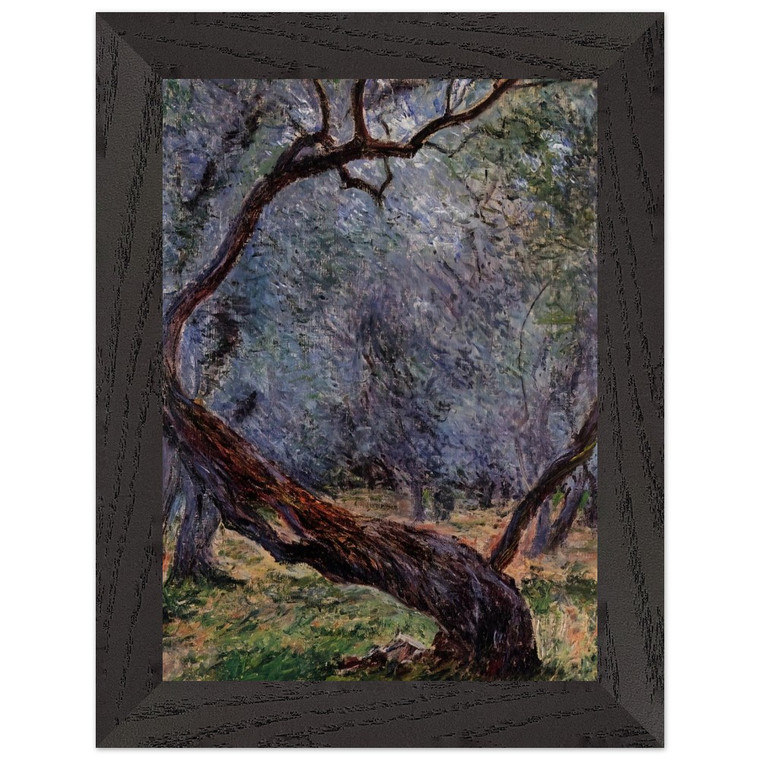 claude monet  Olive Trees Study Premium Wooden Framed Art Print / Poster