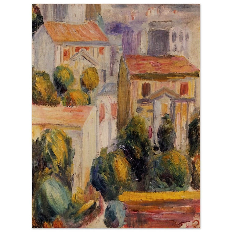 PierreAuguste Renoir  House at Cagnes Wood Print