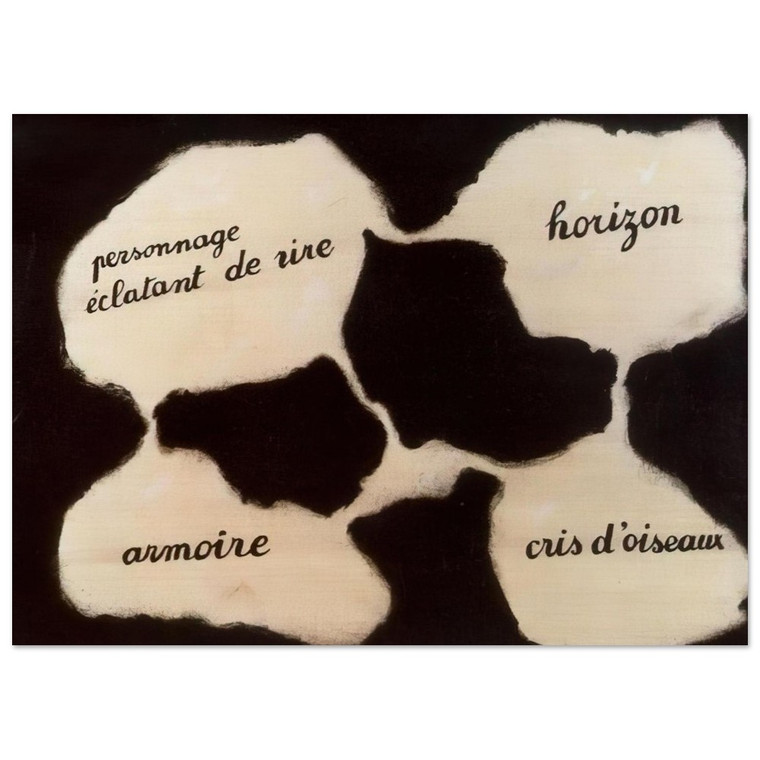 Rene Magritte  THE LIVING MIRROR 1929 Fine Art Poster / Art Print