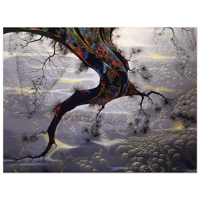 Eyvind Earle  Pine Branch Wood Print