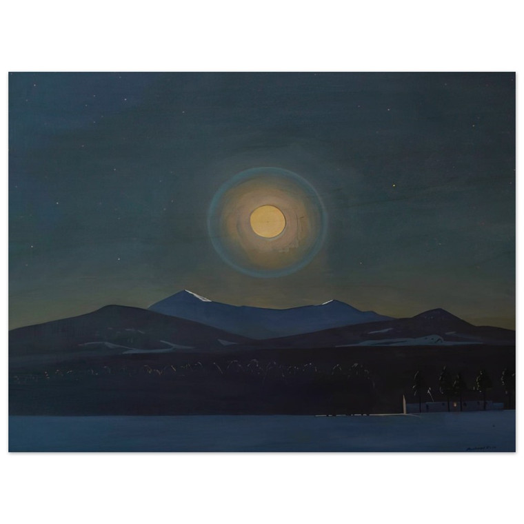 Rockwell Kent  Moonlight Winter Wood Print
