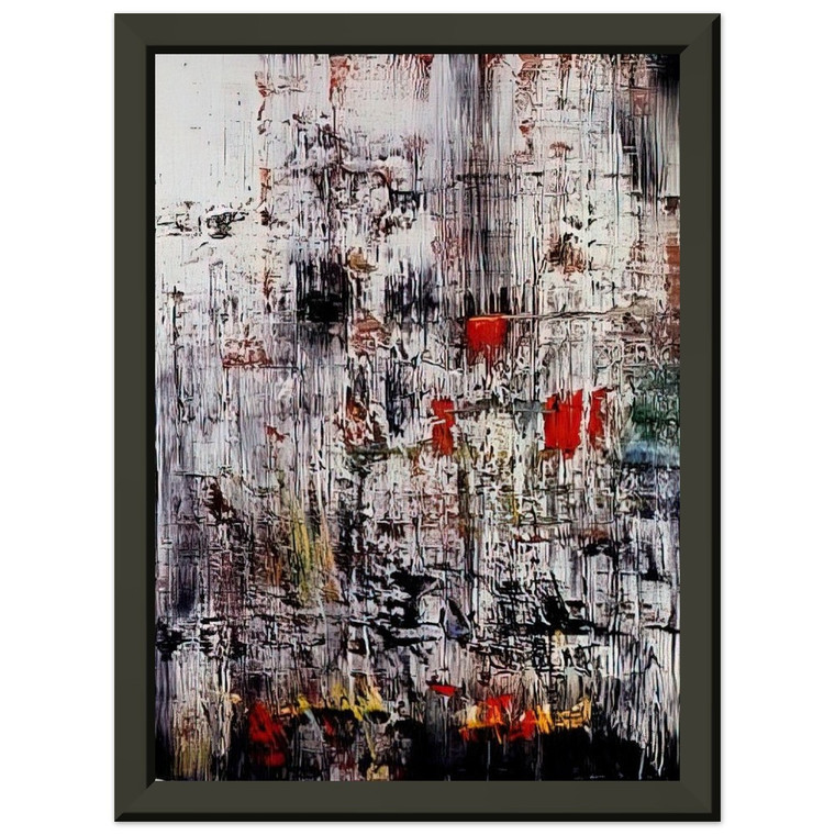 Gerhard Richter  ICE 2 Premium Metal Framed Art Print / Poster