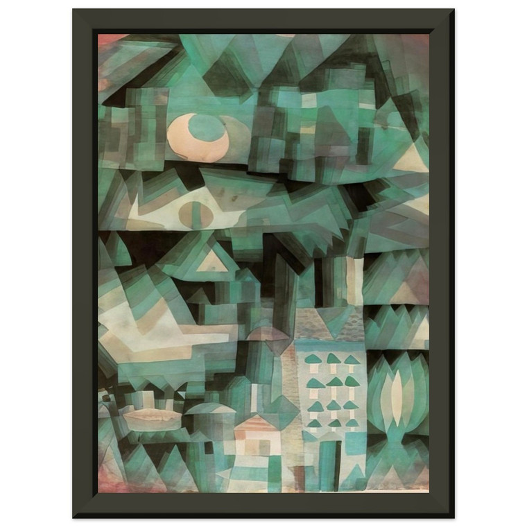 Paul Klee  DREAM CITY 1921 Premium Metal Framed Art Print / Poster