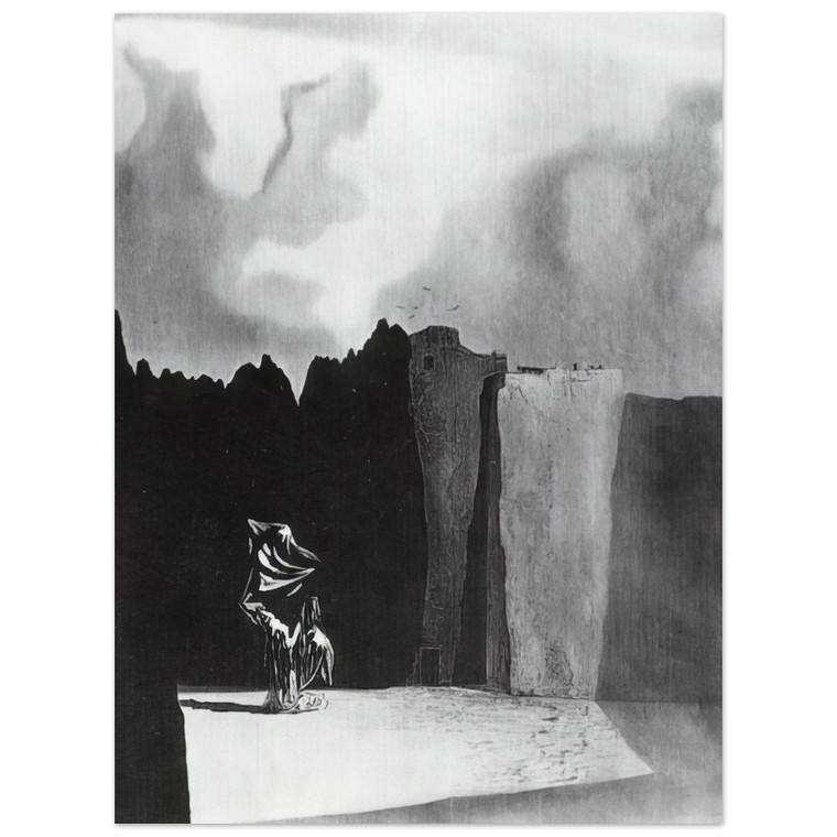 Salvador Dali  WEST SIDE OF THE ISLE OF THE DEAD Aluminum Print