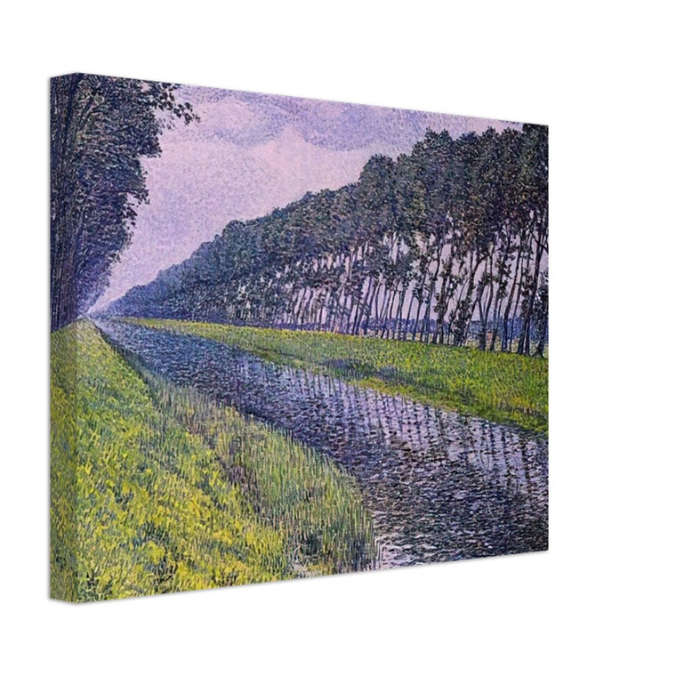 Theo van Rysselberghe  CANAL IN FLANDERS 1894 1 Canvas