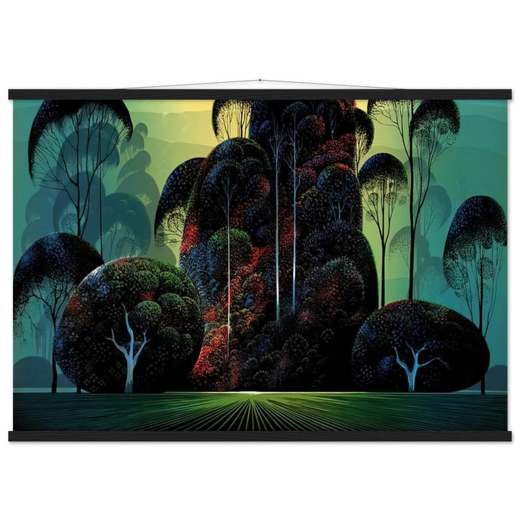 Eyvind Earle  Mendacino Museum-Quality Matte Paper Poster with Hanger