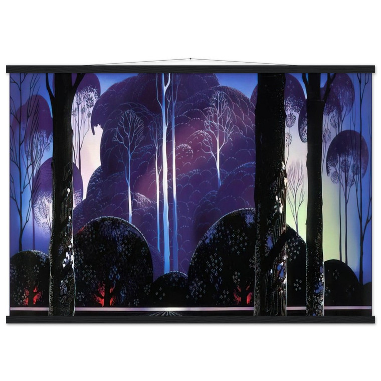 Eyvind Earle  Purple Sunrise Museum-Quality Matte Paper Poster with Hanger