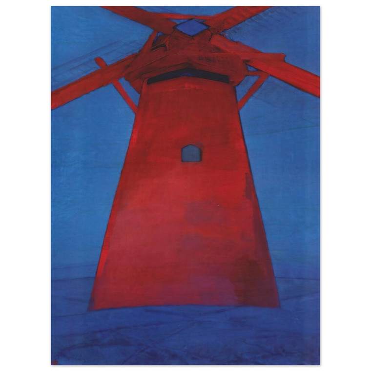 Piet Mondrian  The Red Mill Wood Print
