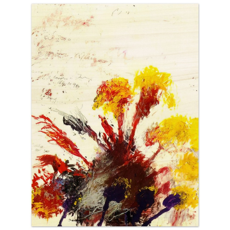 Cy Twombly  Summer Madness Wood Print