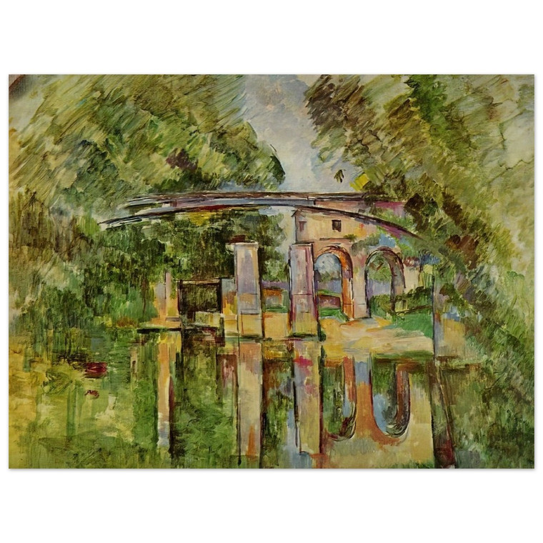 Paul Cezanne  The Aqueduct and Lock Wood Print