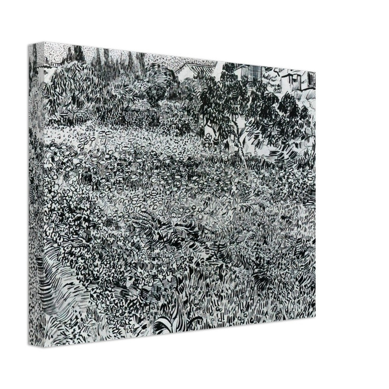 Vincent van Gogh  Garden with Flowers Canvas