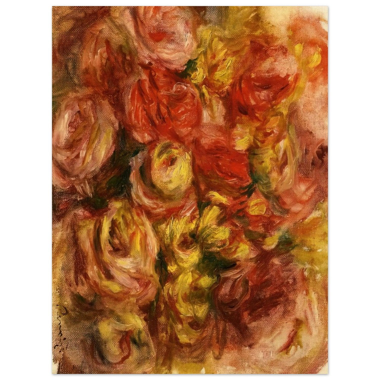 PierreAuguste Renoir  Study of Flowers Wood Print