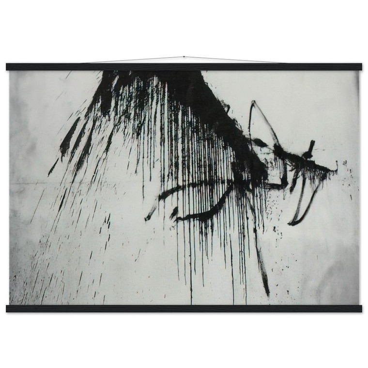 Dali Hotel Night Abstract B&W Museum-Quality Matte Paper Poster with Hanger