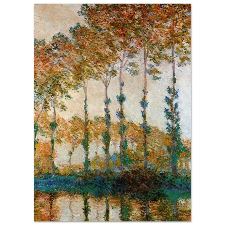 Monet Poplars on the Banks of the Epte Autumn Fine Art Poster / Art Print