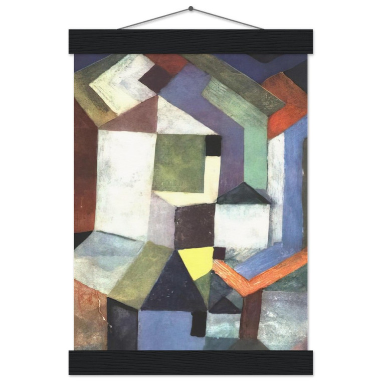 Paul Klee PIOUS NORTHERN LANDSCAPE 1917 Museum Matte Poster with Hanger
