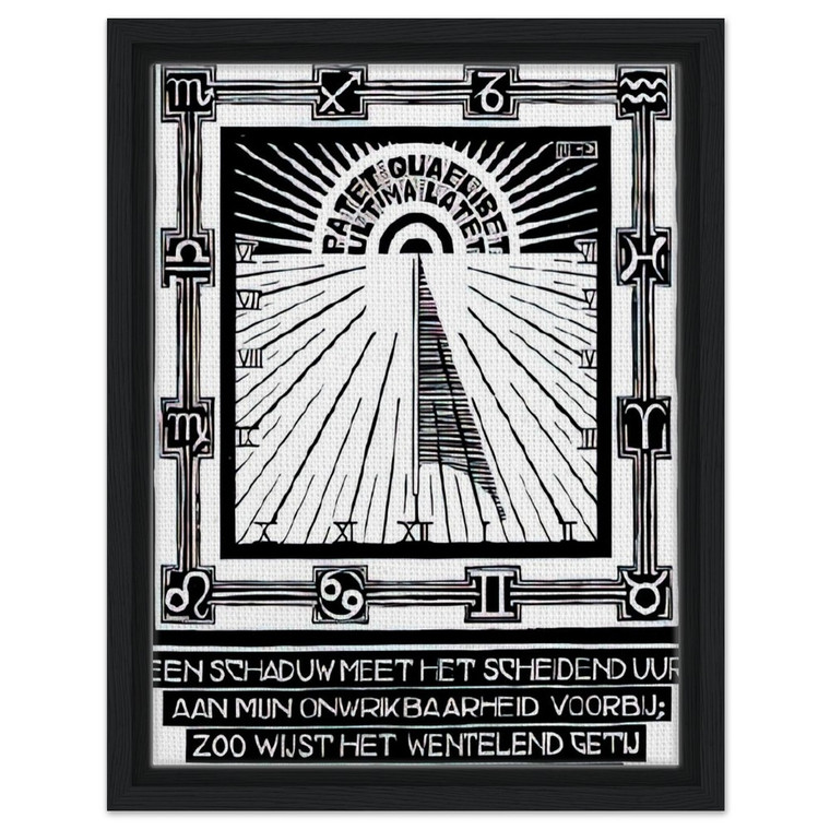 MC Escher  SUNDIAL XXIV EMBLEMATA REJECTED PLATE 1931 Framed Canvas