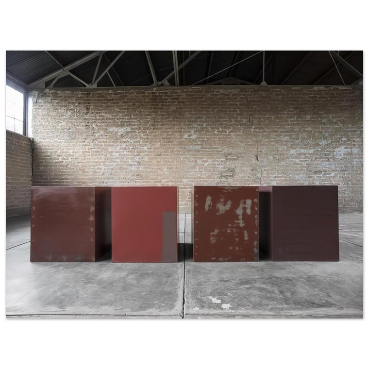 Donald Judd  Untitled Repair Tests  1966 Aluminum Print