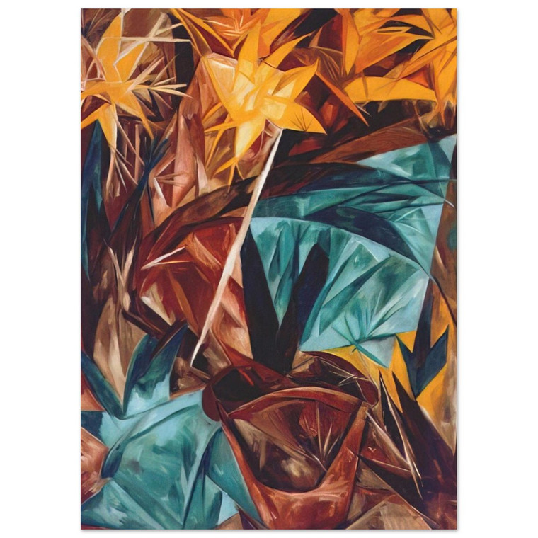 Natalia Goncharova  Rayonist lilies  1913 Fine Art Poster / Art Print