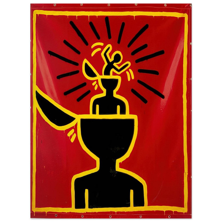 Keith Haring  UNTITLED 1982 N6 Aluminum Print