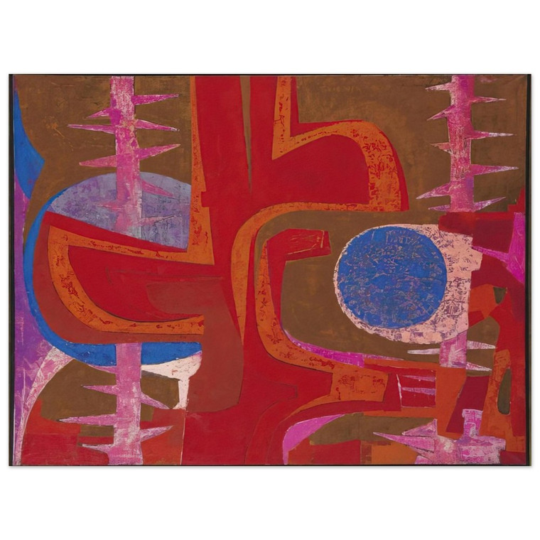 Pedro Coronel  Sobre la tumba de Justino Aluminum Print