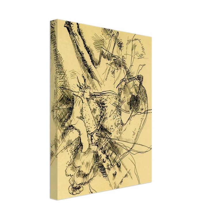 Wassily Kandinsky  DRAWING FOR ETCHING II 1916 Canvas