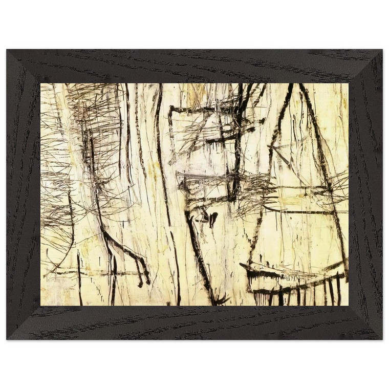 Cy Twombly  Tiznit Premium Wooden Framed Art Print / Poster