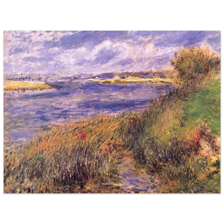 PierreAuguste Renoir  Banks of the Seine at Champrosay Aluminum Print