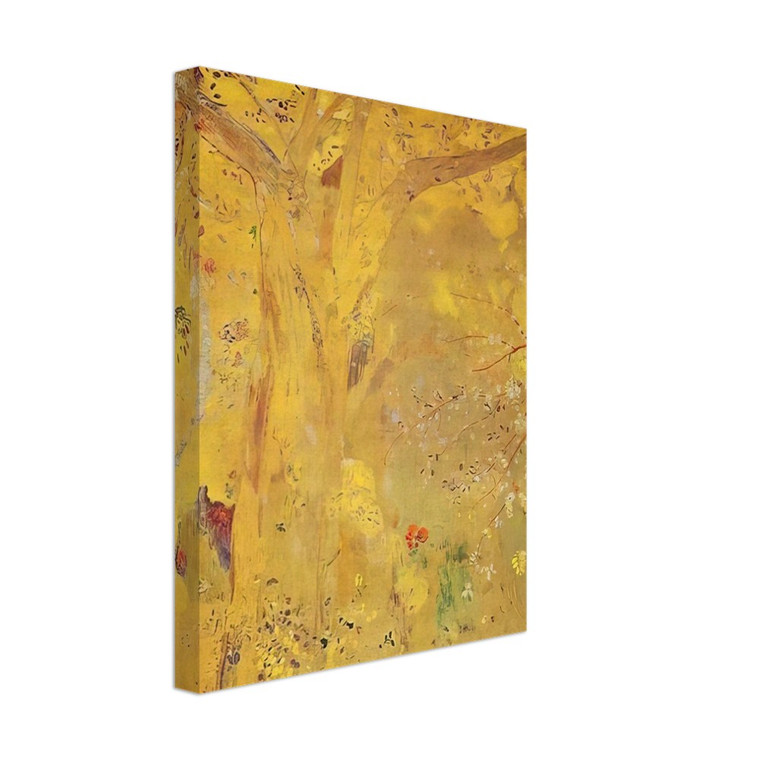Odilon Redon  TREE AGAINST A YELLOW BACKGROUND 1901 Canvas