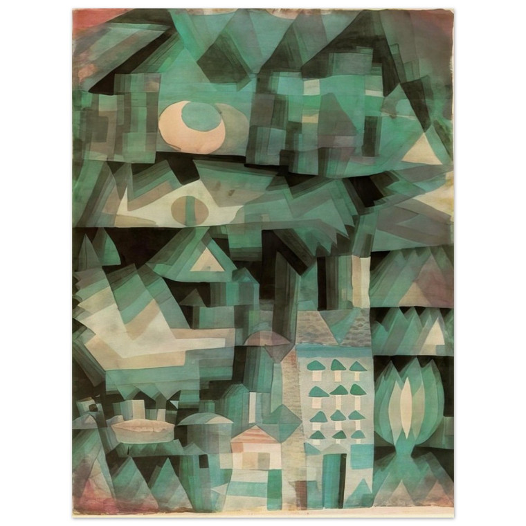 Paul Klee  DREAM CITY 1921 Wood Print