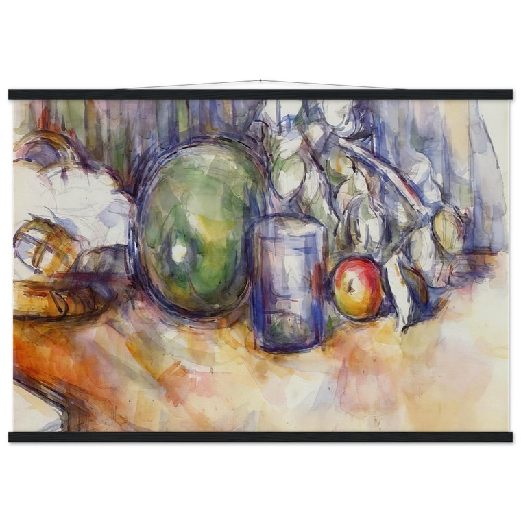 Paul Cezanne Still Life with Green Melon Matte Paper Poster with Hanger
