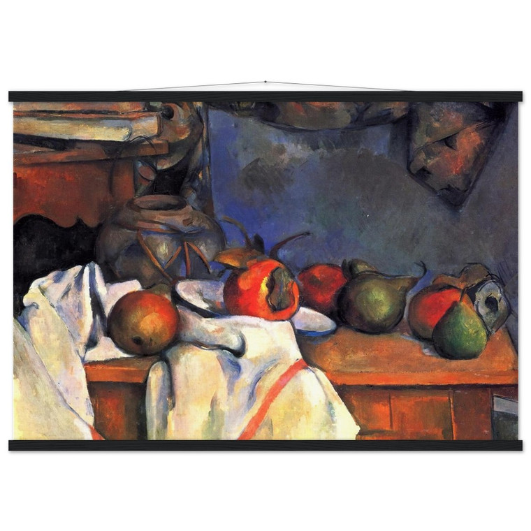 Paul Cezanne Still Life with Pomegranate and Pears Poster with Hanger