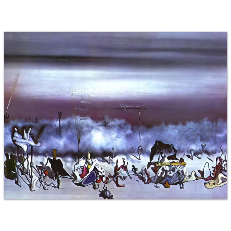 Yves Tanguy  The Ribbon of Extremes Aluminum Print