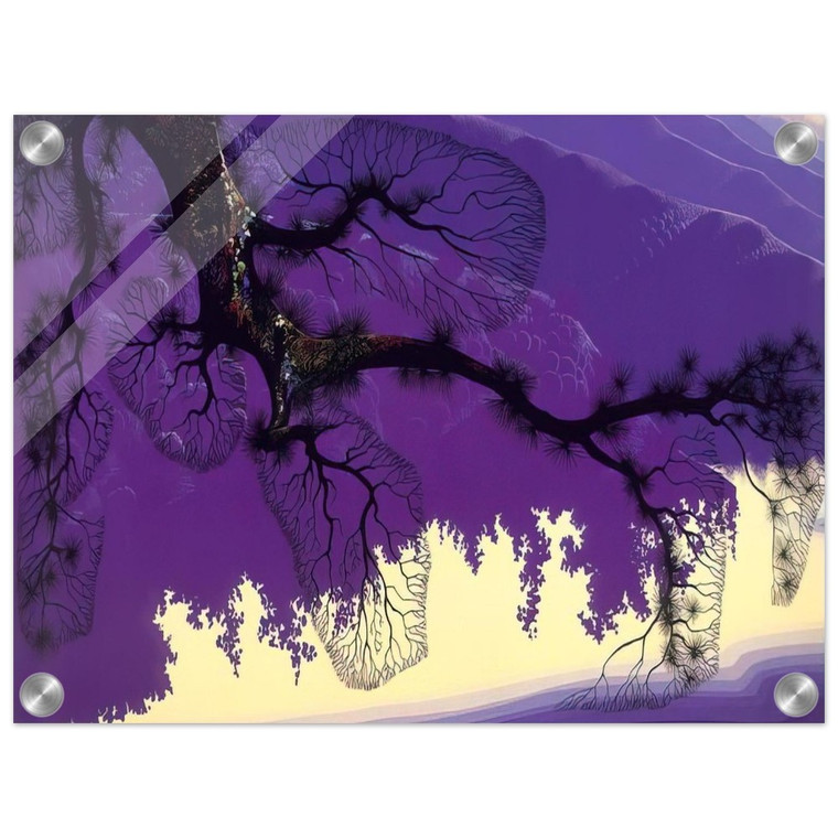 Eyvind Earle  Purple Coastline Acrylic Print