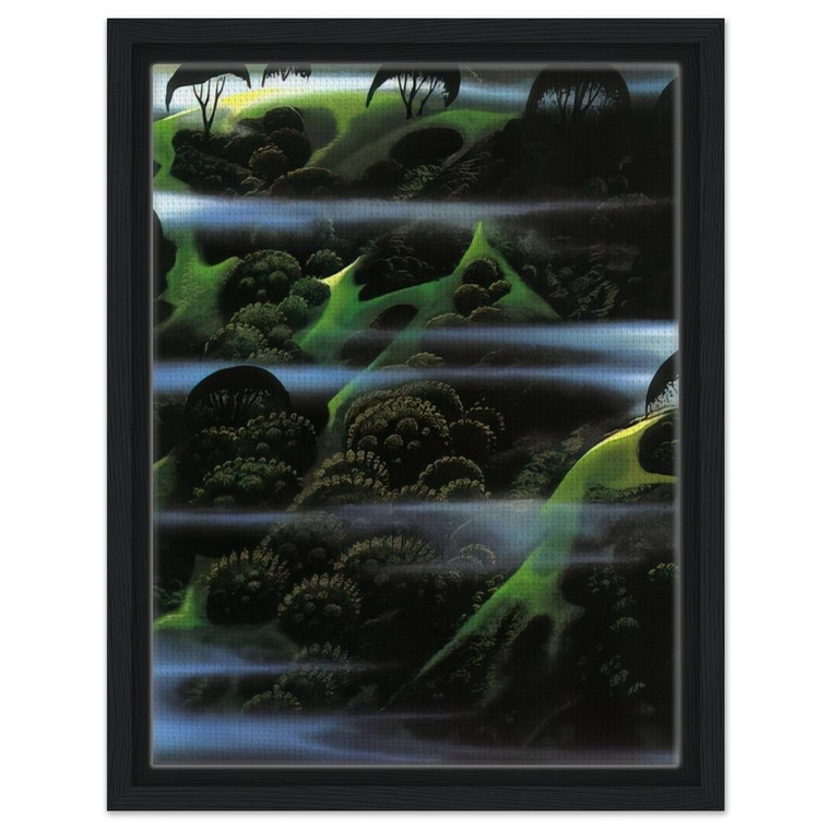 Eyvind Earle  Early Morning Fog Framed Canvas