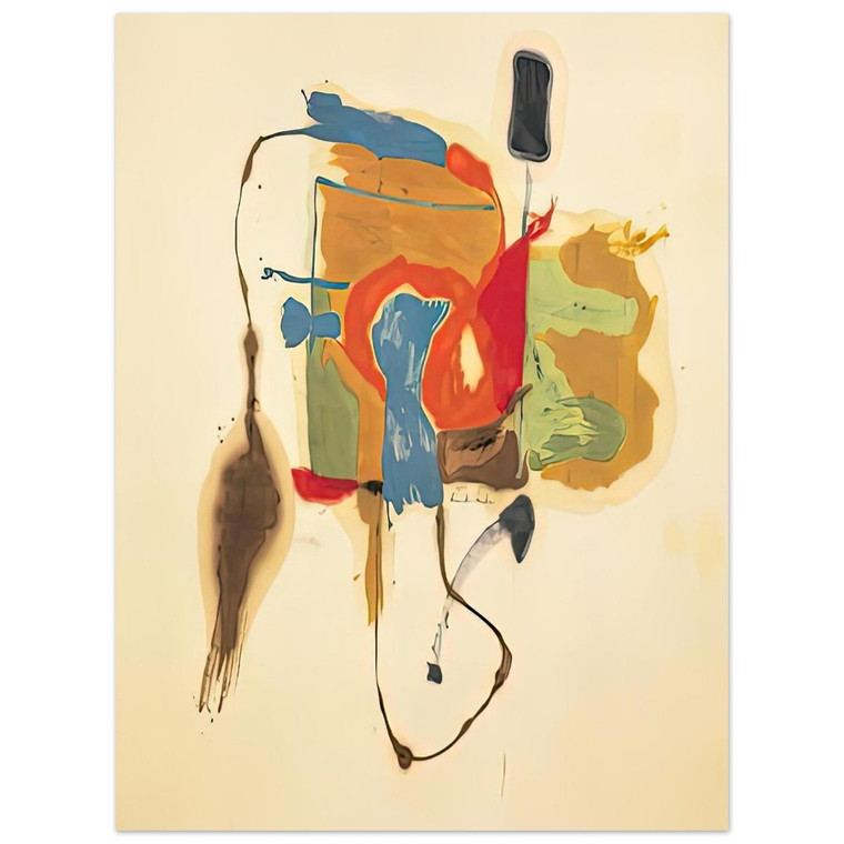 Helen Frankenthaler  Blue Form in a Scene 1961 Aluminum Print