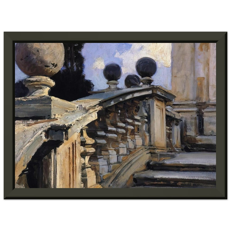 Sargent: Steps S S DomenicoeSiste Rome Premium Metal Framed Art Print / Poster