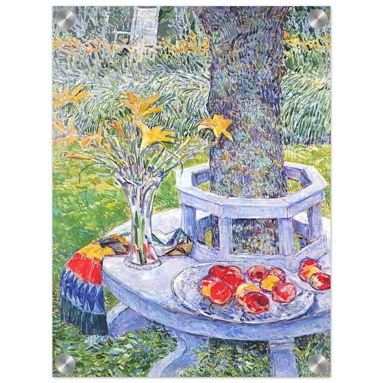 Childe Hassam  Mrs Hassams Garden at East Hampton Acrylic Print