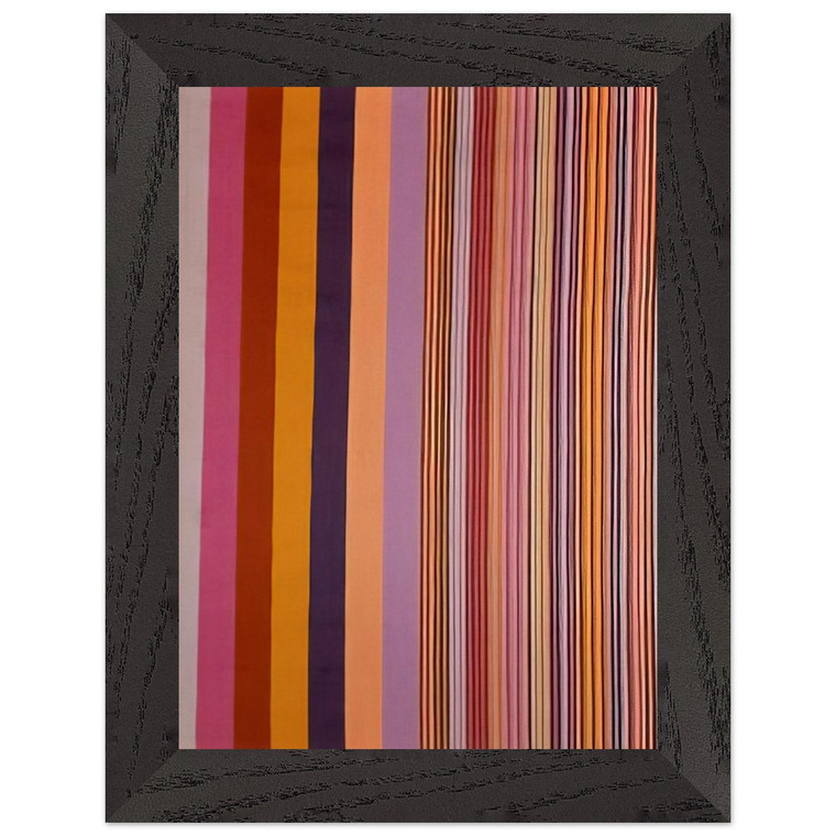 Gene Davis  Lincoln Center  1971 Premium Wooden Framed Art Print / Poster