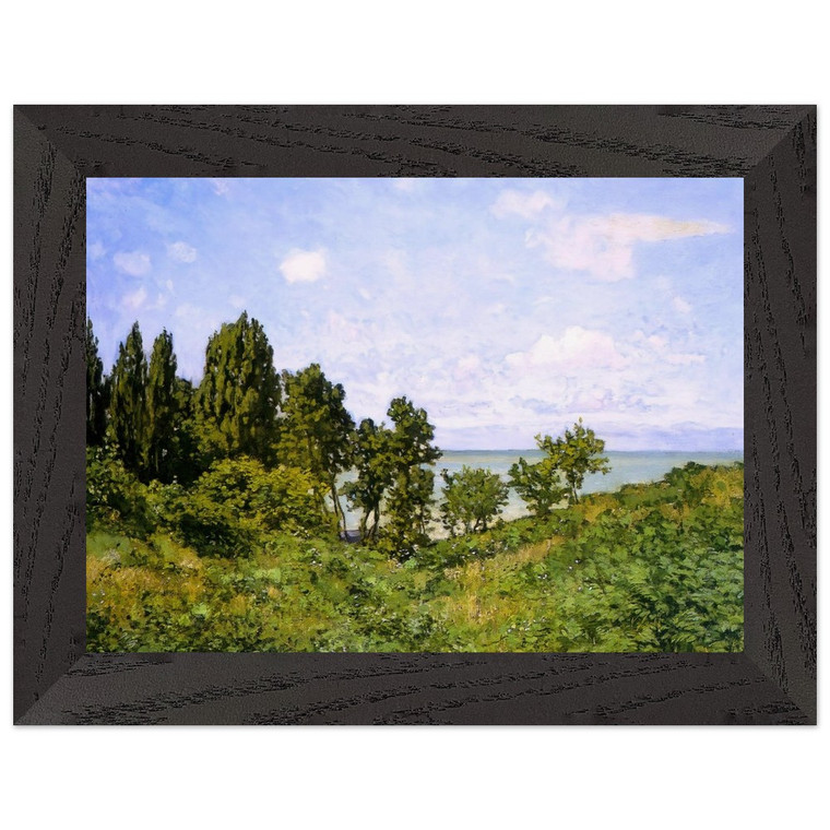 claude monet  By the Sea N2 Premium Wooden Framed Art Print / Poster