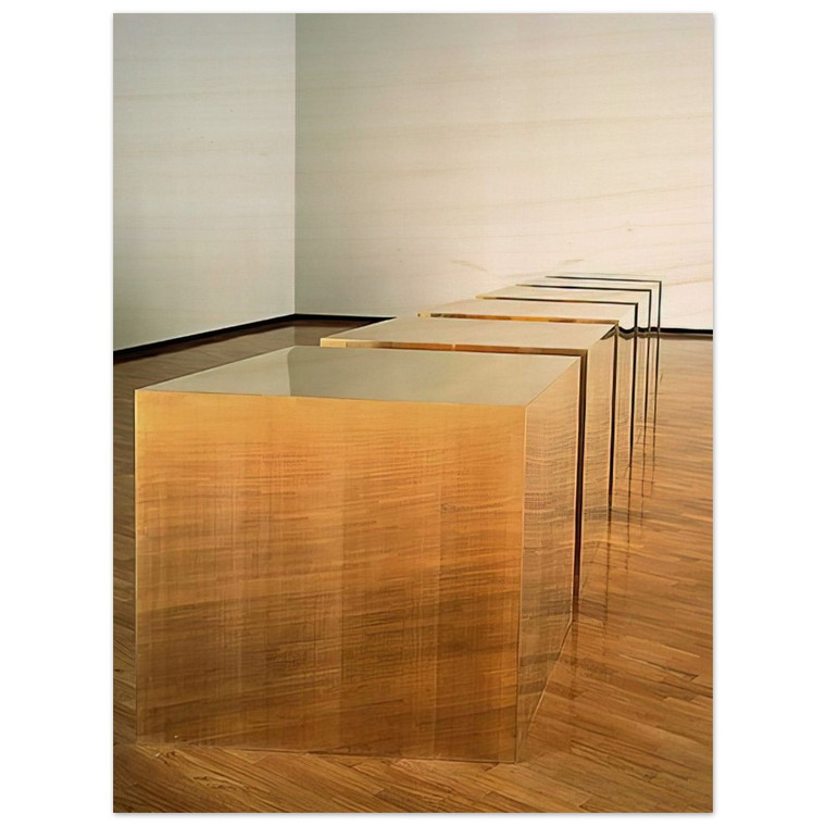 Donald Judd  Untitled Six Boxes  1974 Wood Print