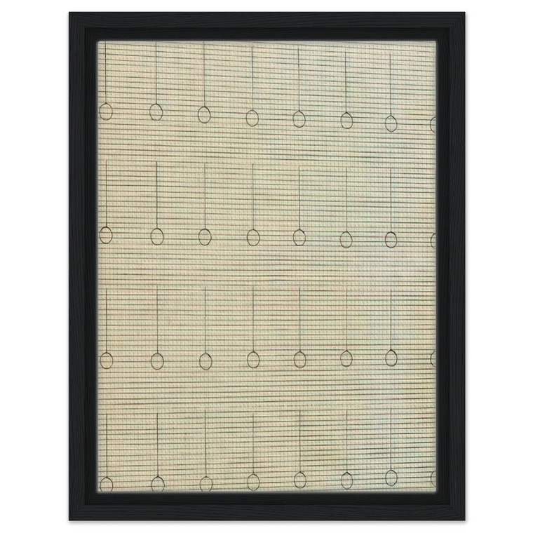 Agnes Martin  Drops Framed Canvas